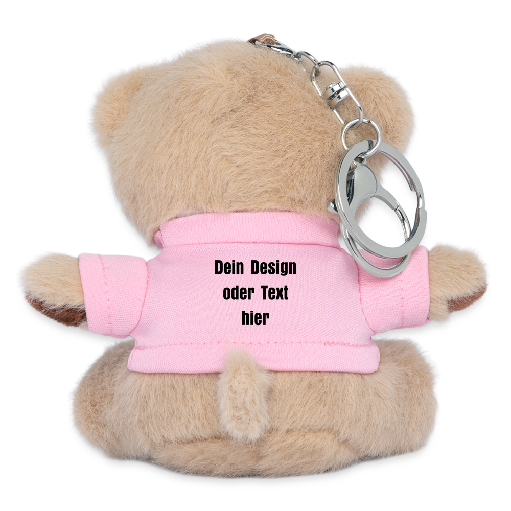 Kuscheltier Schlüsselanhänger - personalisierbar - Rosa