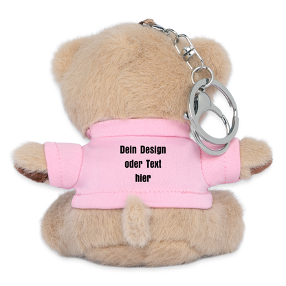 Kuscheltier Schlüsselanhänger - personalisierbar - Rosa