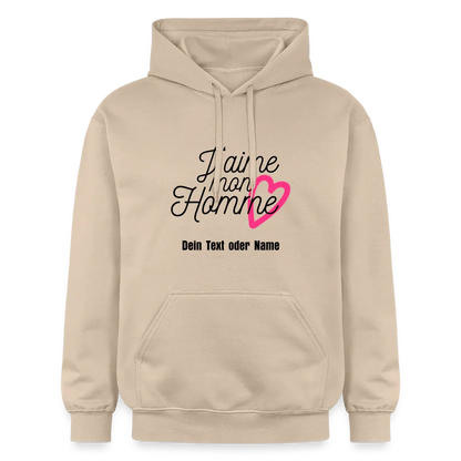 Kuschel-Hoodie "Valentine" für Frauen – personalisierbar & weich - Sand