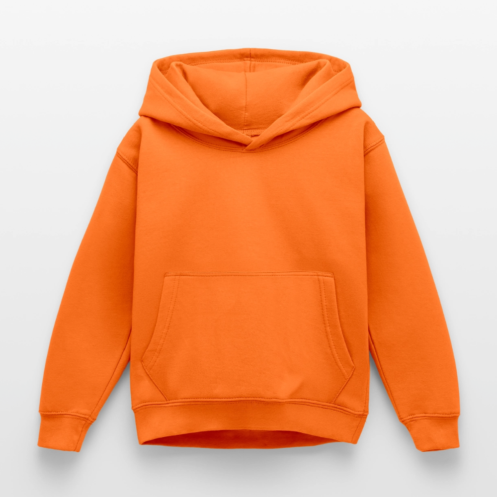 Kinder Hoodie - personalisierbare Vorder- und Rückseite - Orange
