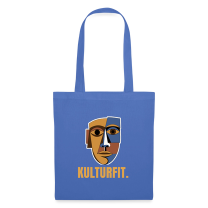Kulturfit. Kubismus-Motiv Stoffbeutel, Farbe Hellblau