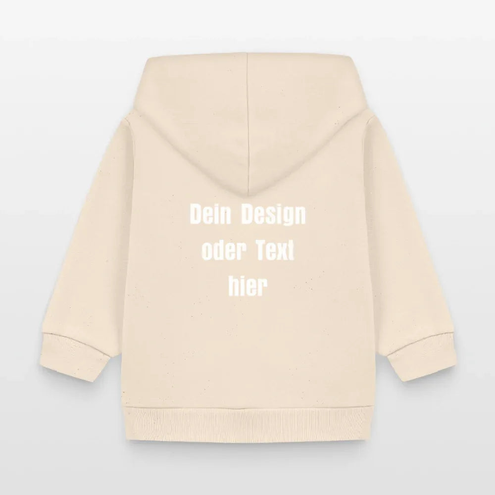 Stanley/Stella Bio Zip Hoodie BABY CONNECTOR - personalisierbar - Natur