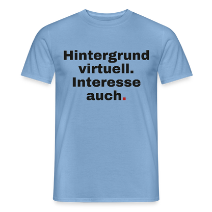 Hintergrund virtuell Motiv-T-Shirt für Männer, Farbe Carolina Blue