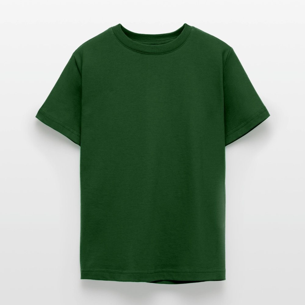 Teenager T-Shirt - personalisierbare Vorder- und Rückseite - Forstgrün 