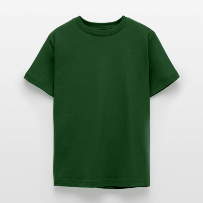 Teenager T-Shirt - personalisierbare Vorder- und Rückseite - Forstgrün 