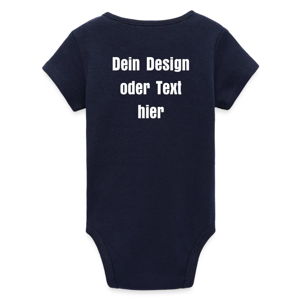 Stanley/Stella Baby Bio Kurzarm-Body - personalisierbar - Navy