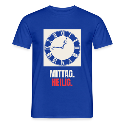 "Mittag. Heilig." Motiv-T-Shirt für Männer, Farbe Dunkelblau