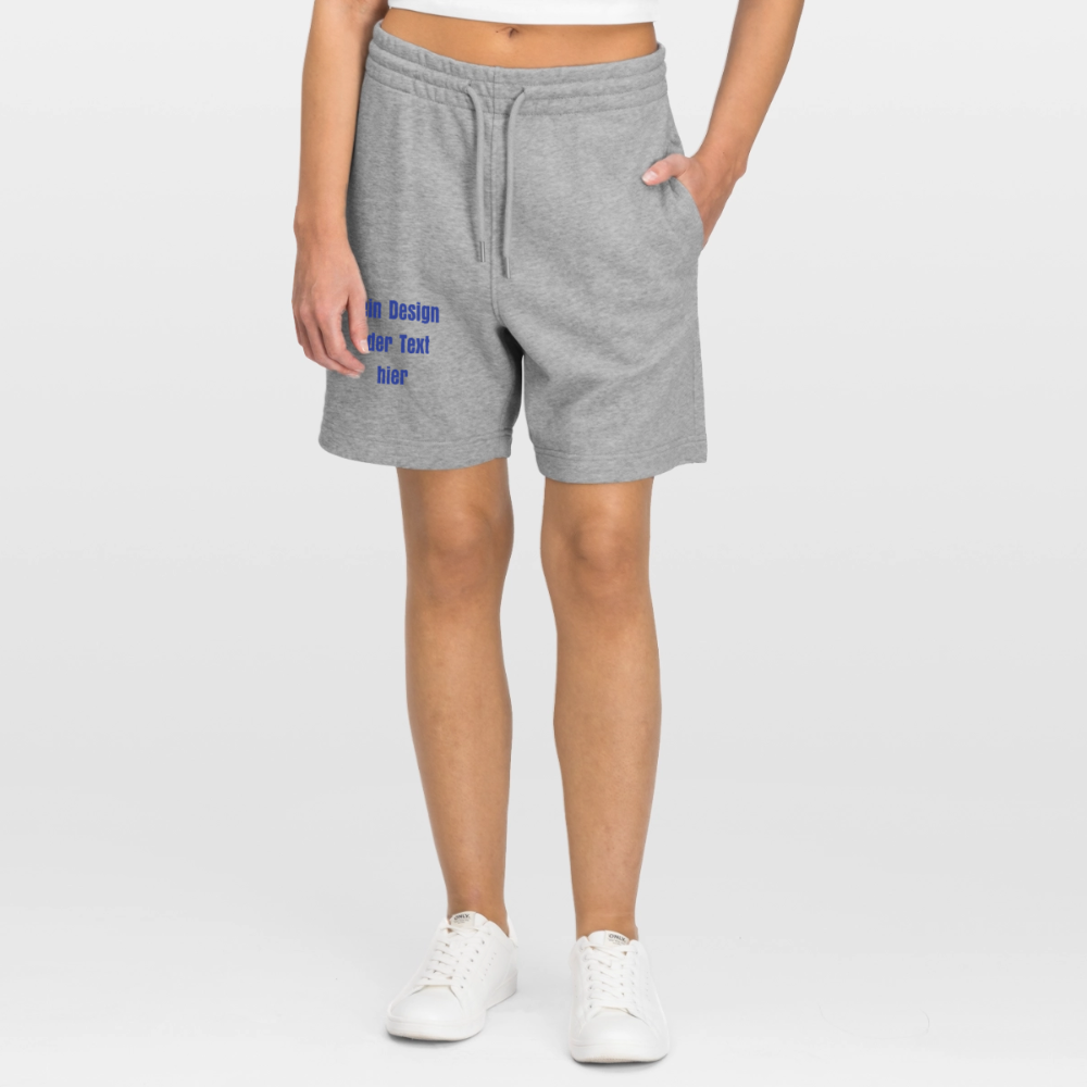 Stanley/Stella Unisex Bio Joggingshorts Trainer - personalisierbar - Grau meliert
