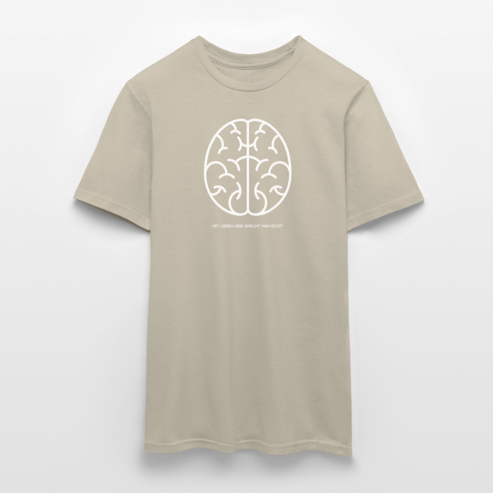 "Hirn" Motiv-T-Shirt für Männer - Sandbeige