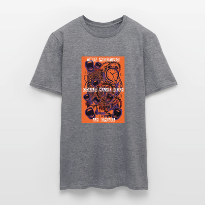 "Meeting Email" Motiv-T-Shirt für Männer - Graphit meliert