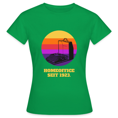 Homeoffice seit 1923 Motiv-T-Shirt für Frauen, Farbe Kelly Green