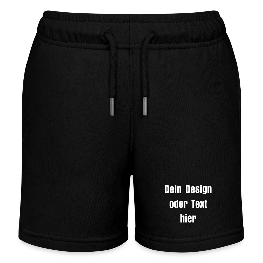Stanley/Stella Kinder Bio-Joggingshorts MINI BOLTER - personalisierbar - Schwarz