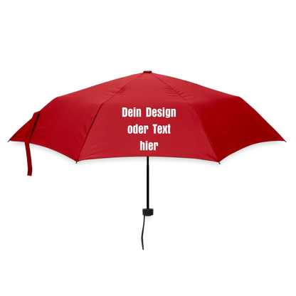 Regenschirm (klein) 24 cm 100% Polyester - personalisierbar - Rot