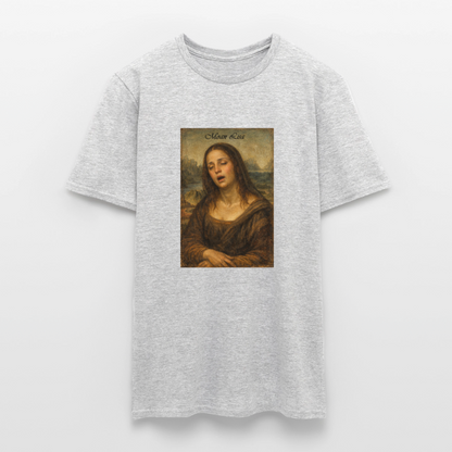 "Moan Lisa" Männer T-Shirt - Grau meliert