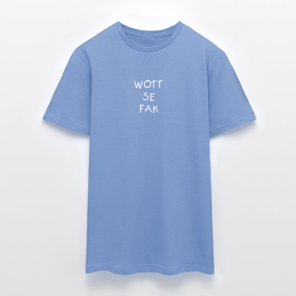 "WOTT SE FAK" Motiv-T-Shirt für Männer - Carolina Blue