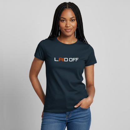 Frauen T-Shirt "Laid off" - Navy