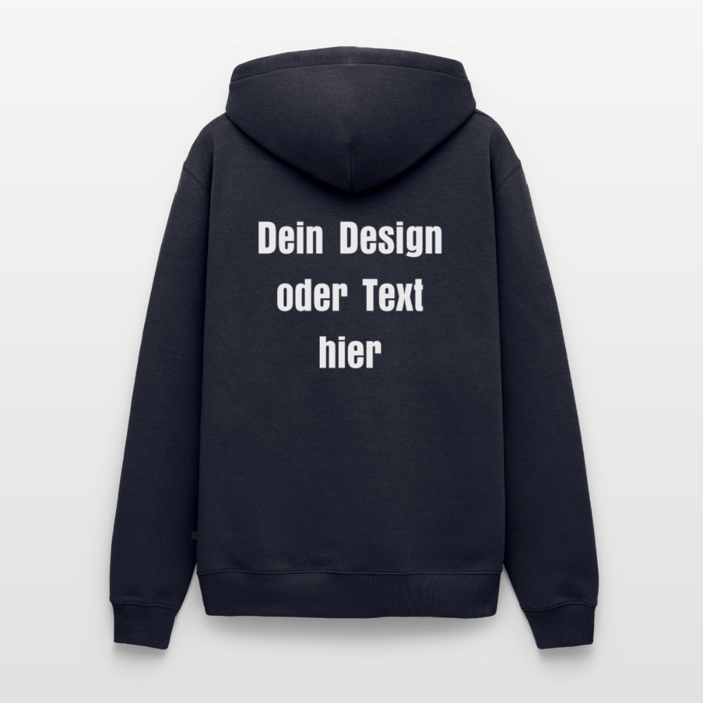Männer Premium Hoodie - personalisierbare Vorder- und Rückseite - Navy
