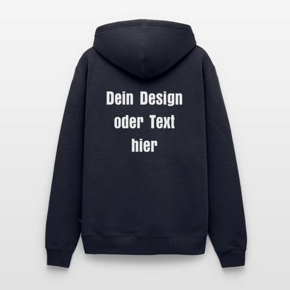 Männer Premium Hoodie - personalisierbare Vorder- und Rückseite - Navy