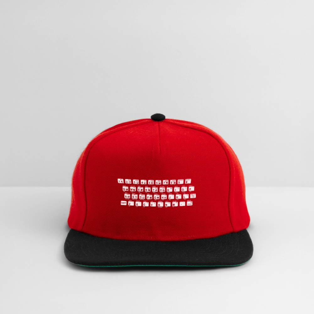 48K ZX Spectrum Retro Snapback Cap - Rot/Schwarz