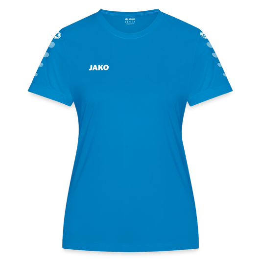 JAKO Frauen Trikot Team - personalisierbare Vorder- und Rückseite - Saphirblau