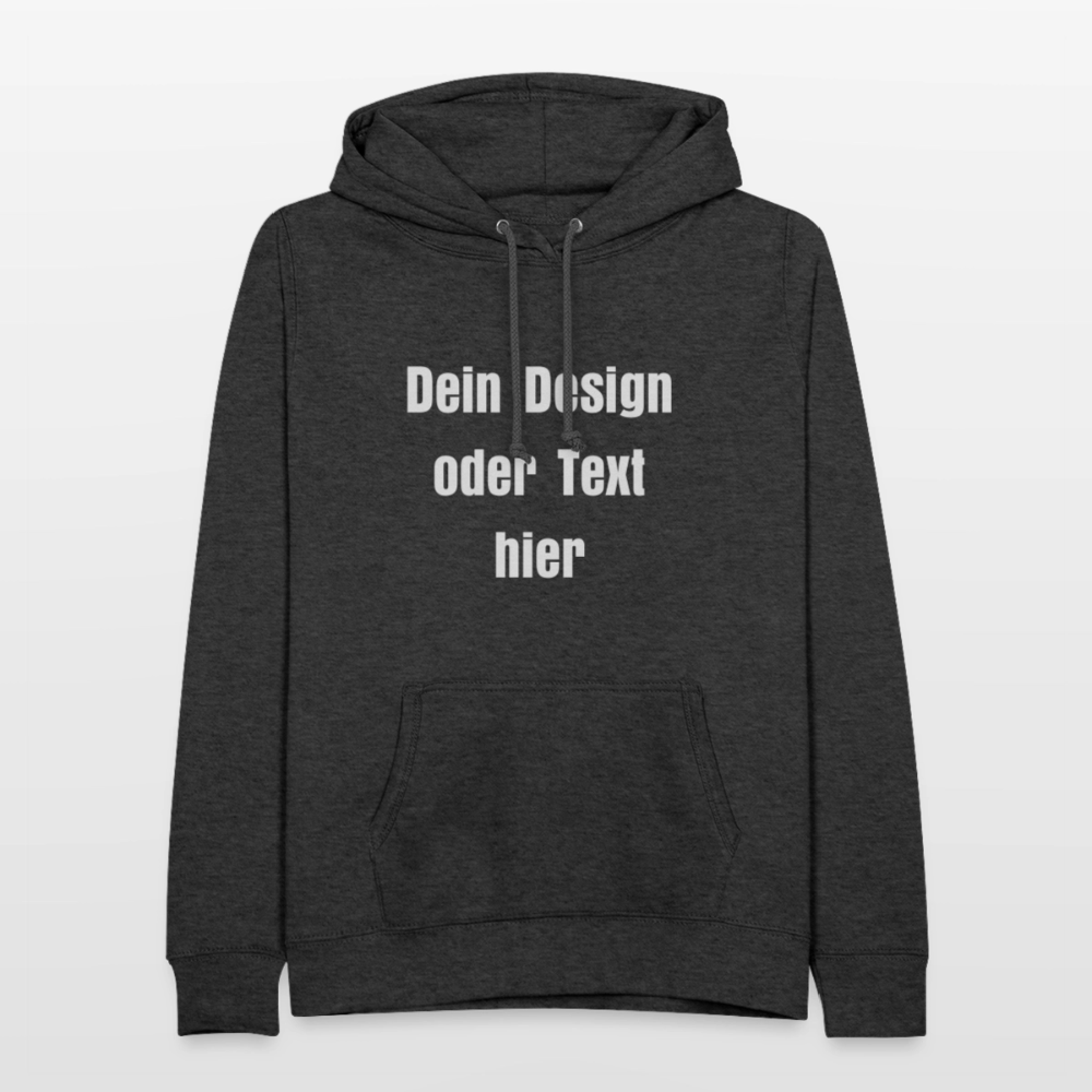 Frauen Hoodie - personalisierbare Vorder- und Rückseite - Anthrazit