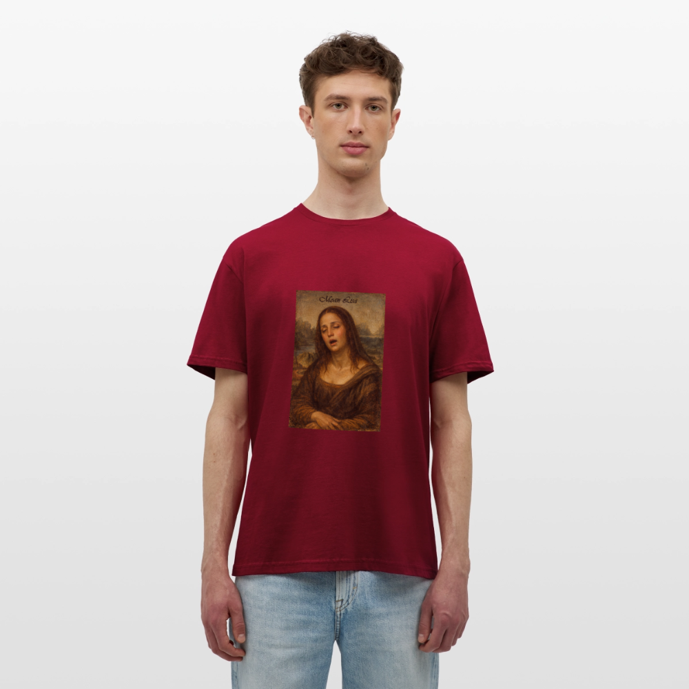 "Moan Lisa" Männer T-Shirt - Ziegelrot