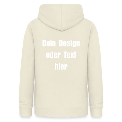 Frauen Hoodie - personalisierbare Vorder- und Rückseite - Vanille-Milchshake