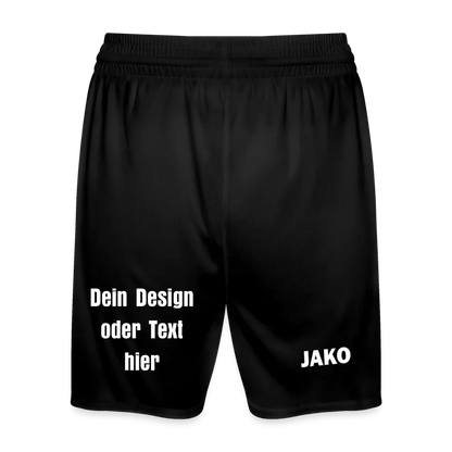 JAKO Kinder Sporthose Manchester 2.0 - personalisierbar - Schwarz