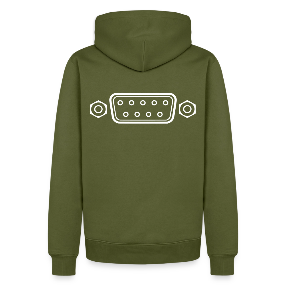 DB-9 RS-232 Retro Hoodie für Herren - Khaki