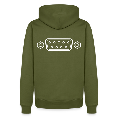 DB-9 RS-232 Retro Hoodie für Herren - Khaki
