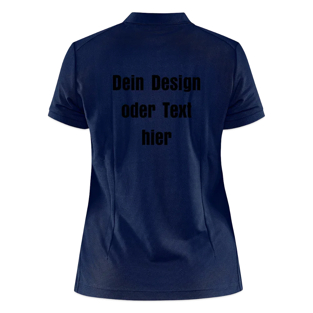 CRAFT Core Unify Frauen Polo Shirt - personalisierbar - Navy meliert
