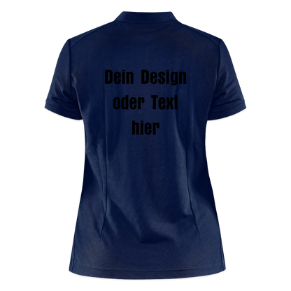 CRAFT Core Unify Frauen Polo Shirt - personalisierbar - Navy meliert