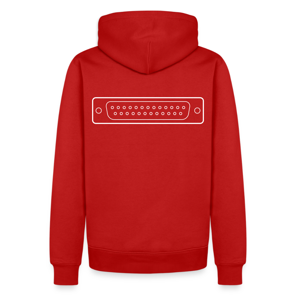 DB-25 LPT1 Retro Hoodie für Herren - Rot