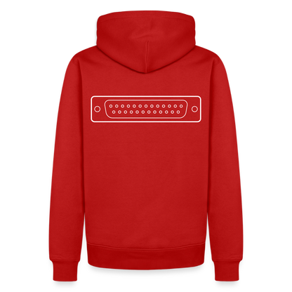 DB-25 LPT1 Retro Hoodie für Herren - Rot