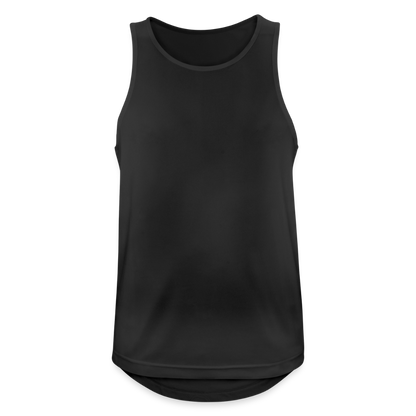 Funktionelles Männer Tank Top atmungsaktiv - personalisierbar - Schwarz