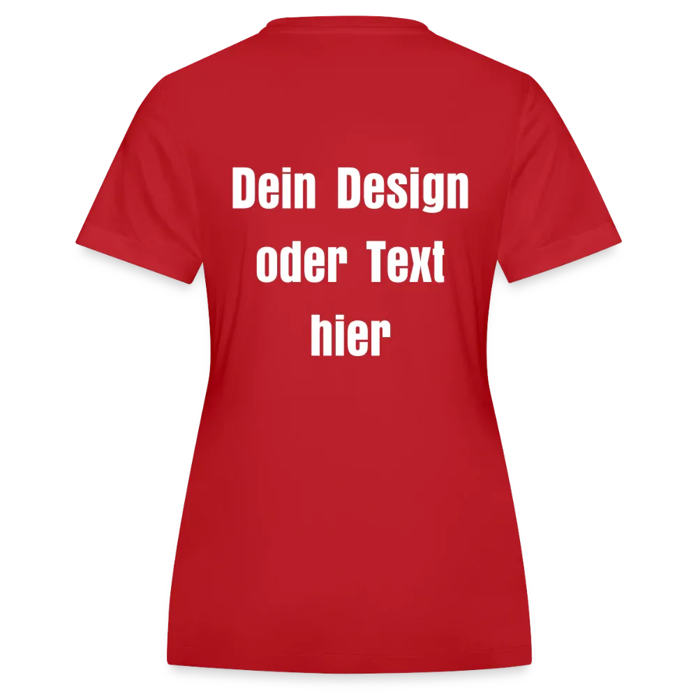 JAKO Frauen Trikot Team - personalisierbare Vorder- und Rückseite - Rot