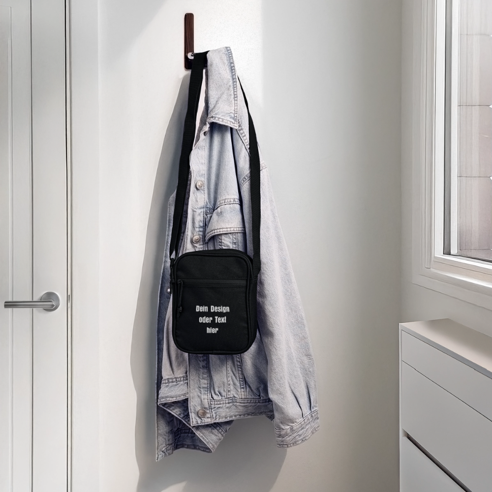 Crossbody Bag / Umhängetasche - personalisierbar - Schwarz