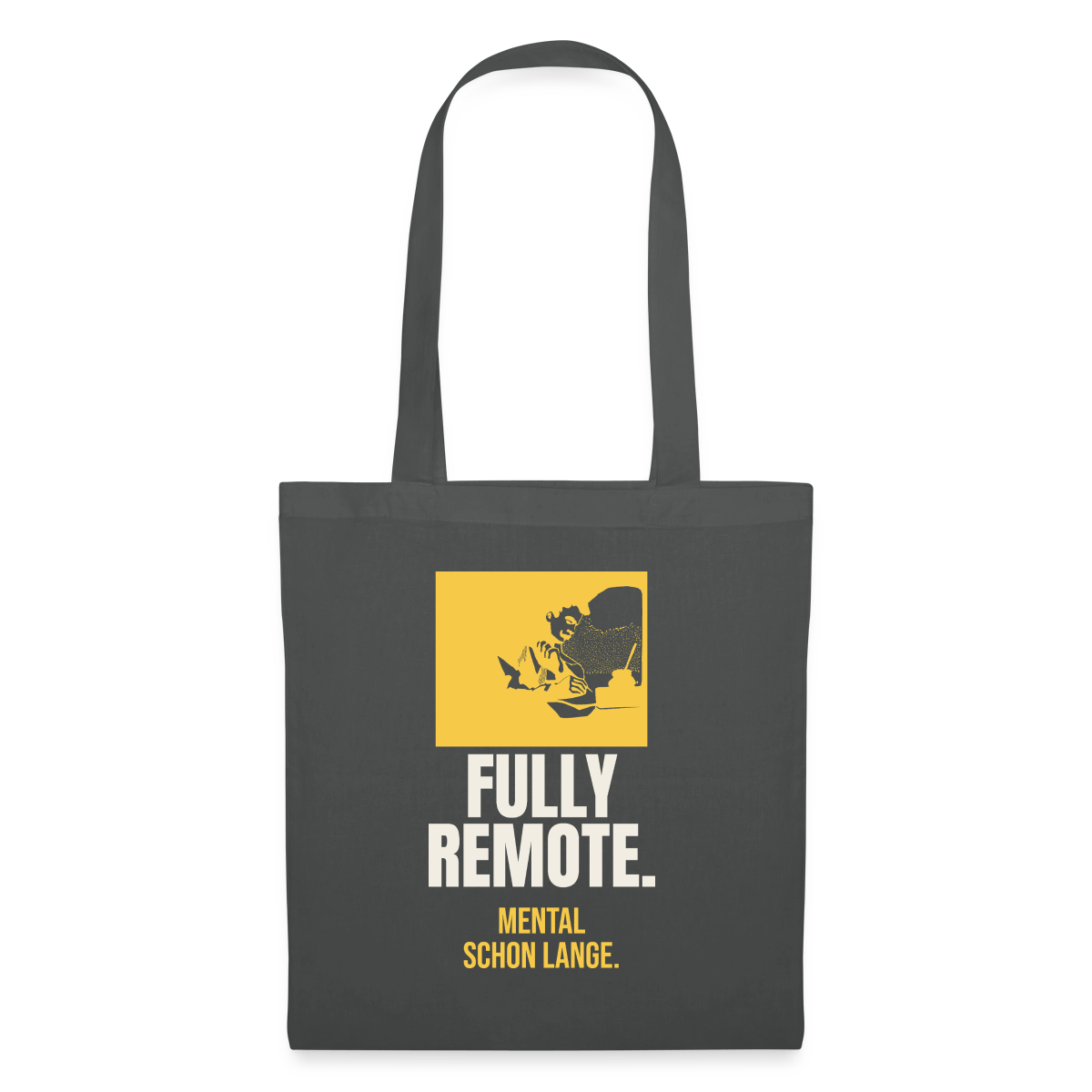 Fully remote Stoffbeutel, Farbe Graphite