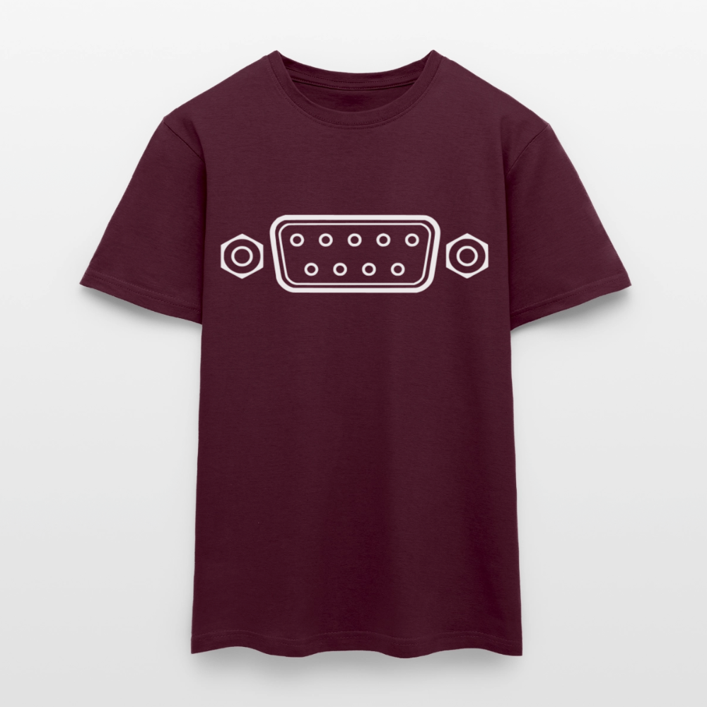 DB-9 RS-232 Retro T-Shirt für Herren - Ziegelrot