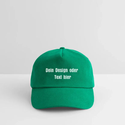 Kontrast Snapback Basecap für Kinder - personalisierbar - Grün