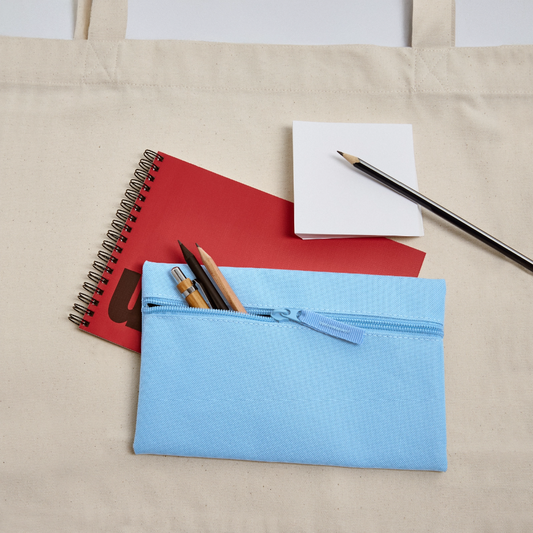 Federtasche - personalisierbar - Hellblau