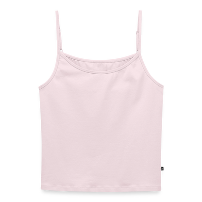 Frauen Spaghetti Tank Top - personalisierbar - Puderrosa