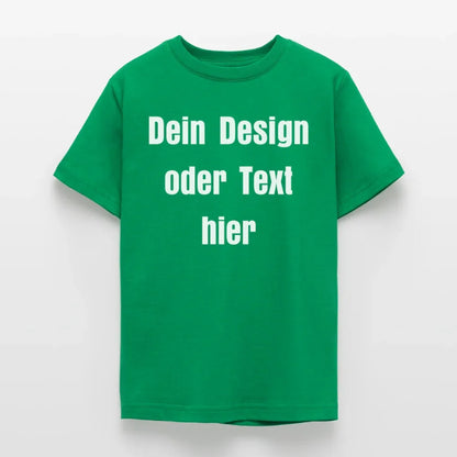 Teenager T-Shirt - personalisierbare Vorder- und Rückseite - Kelly Green