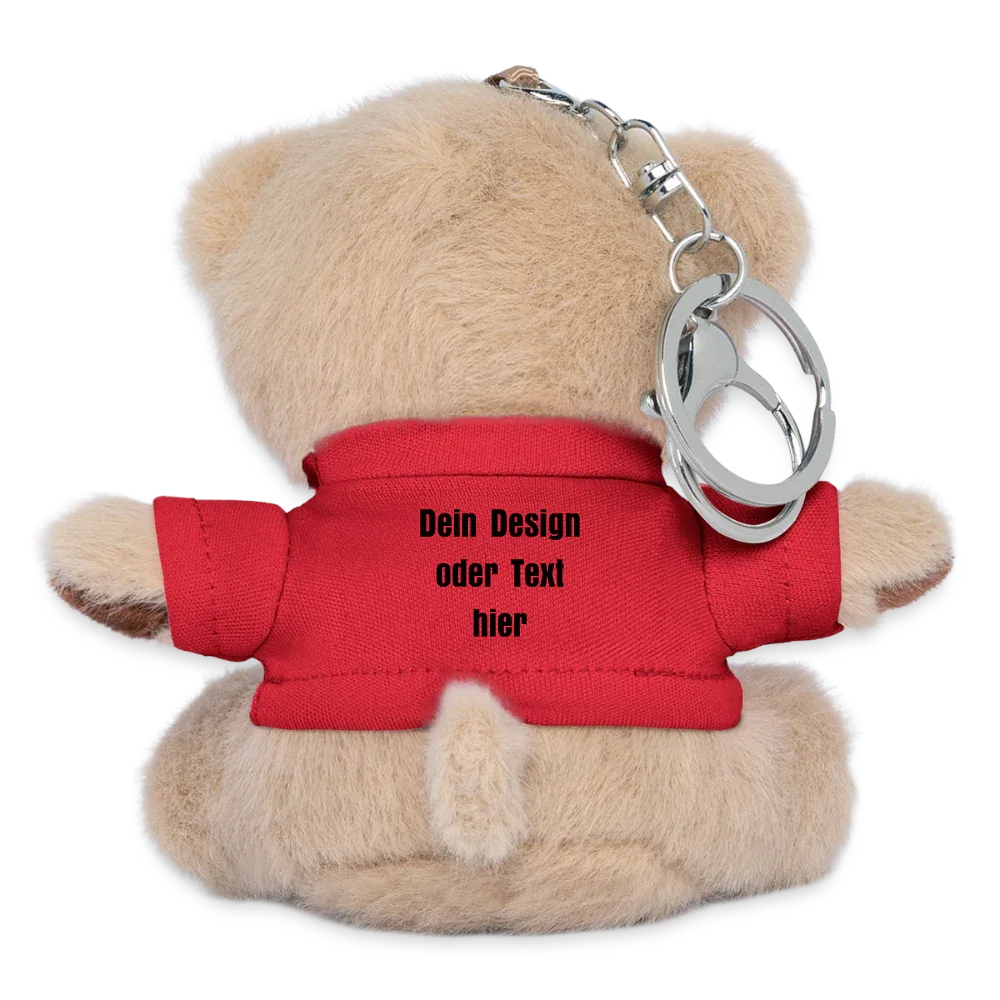 Kuscheltier Schlüsselanhänger - personalisierbar - Rot