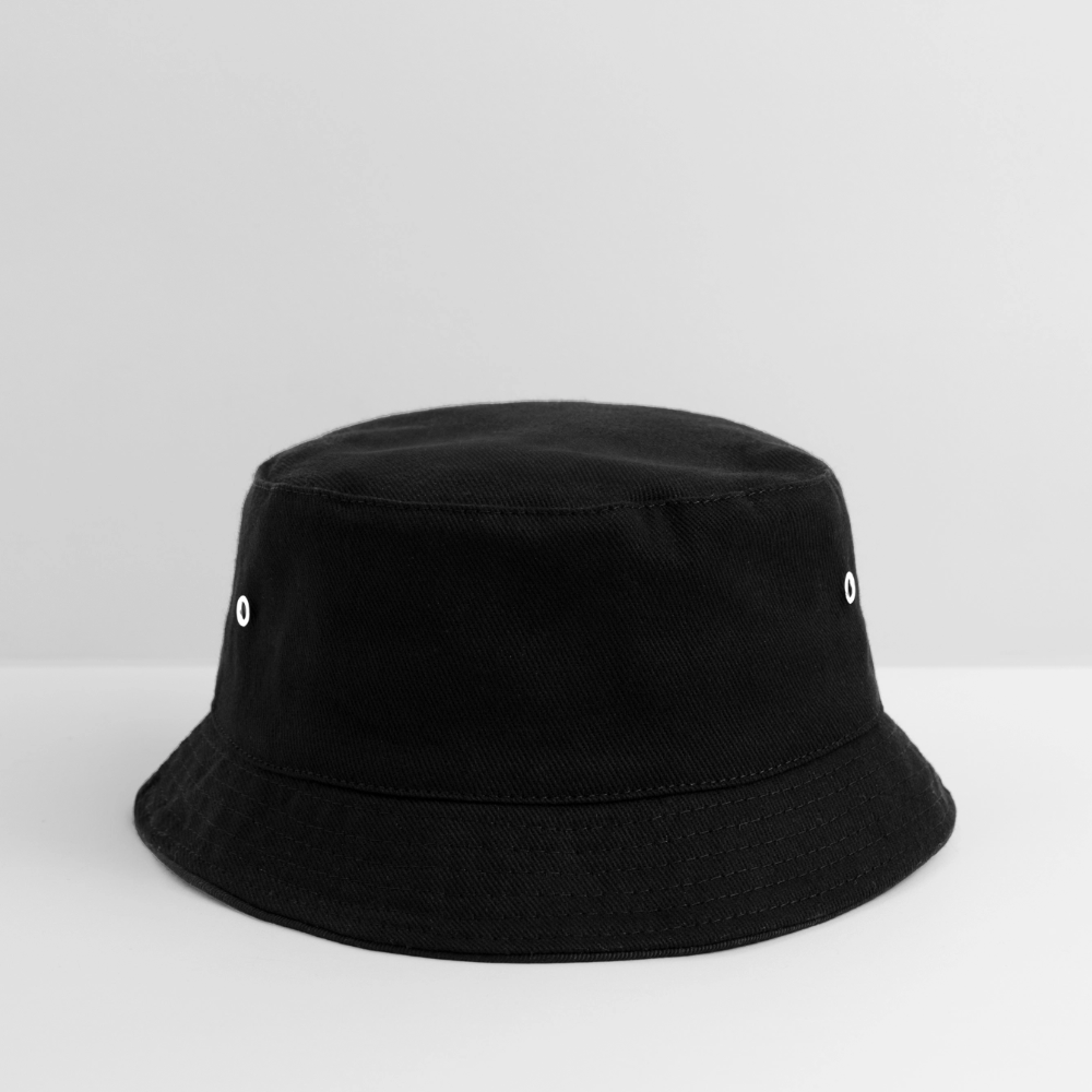 Kinder Bucket Hat - personalisierbar - Schwarz