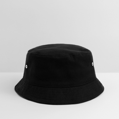 Kinder Bucket Hat - personalisierbar - Schwarz