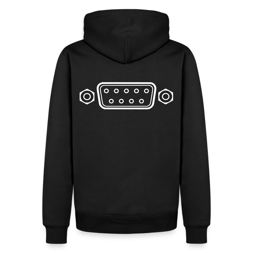 DB-9 RS-232 Retro Hoodie für Herren - Schwarz
