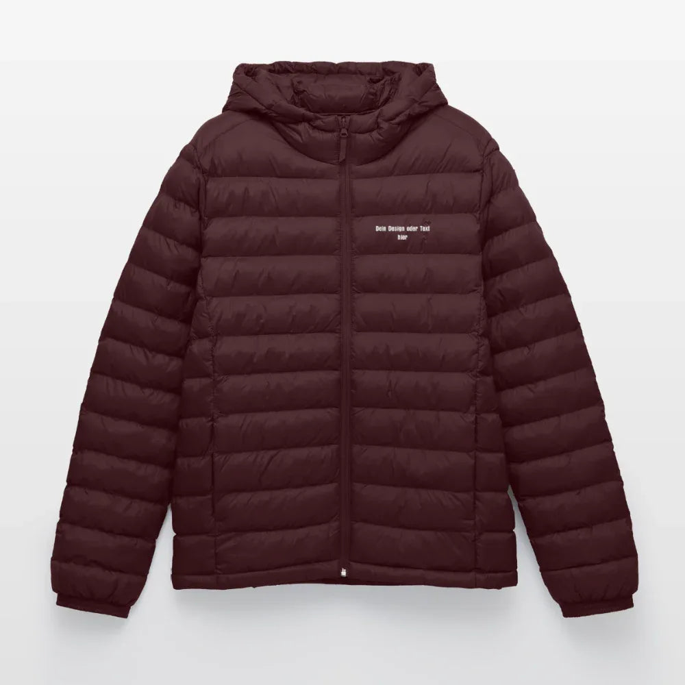 LIGHTWEIGHT Männer Pufferjacke von Stanley/Stella - personalisierbar - Maroon
