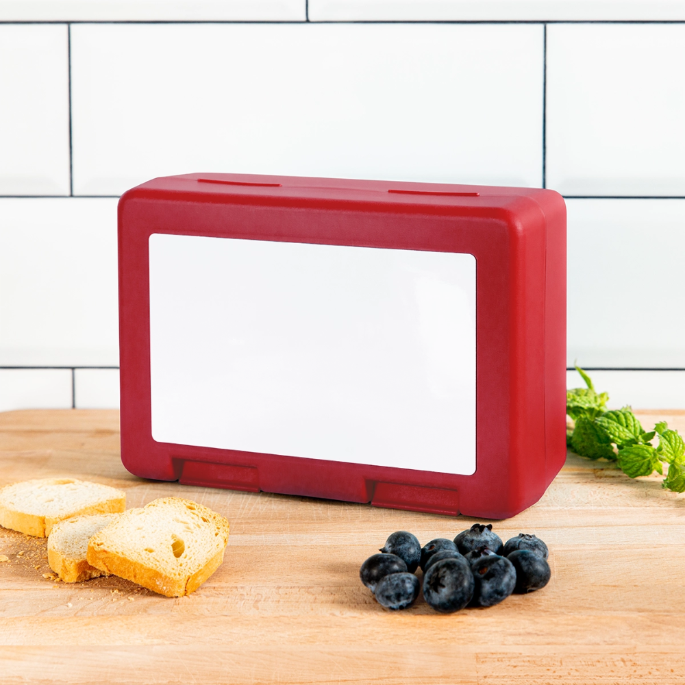 Brotdose - personalisierbar - Rot