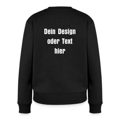 Frauen Premium Pullover - personalisierbar - Schwarz